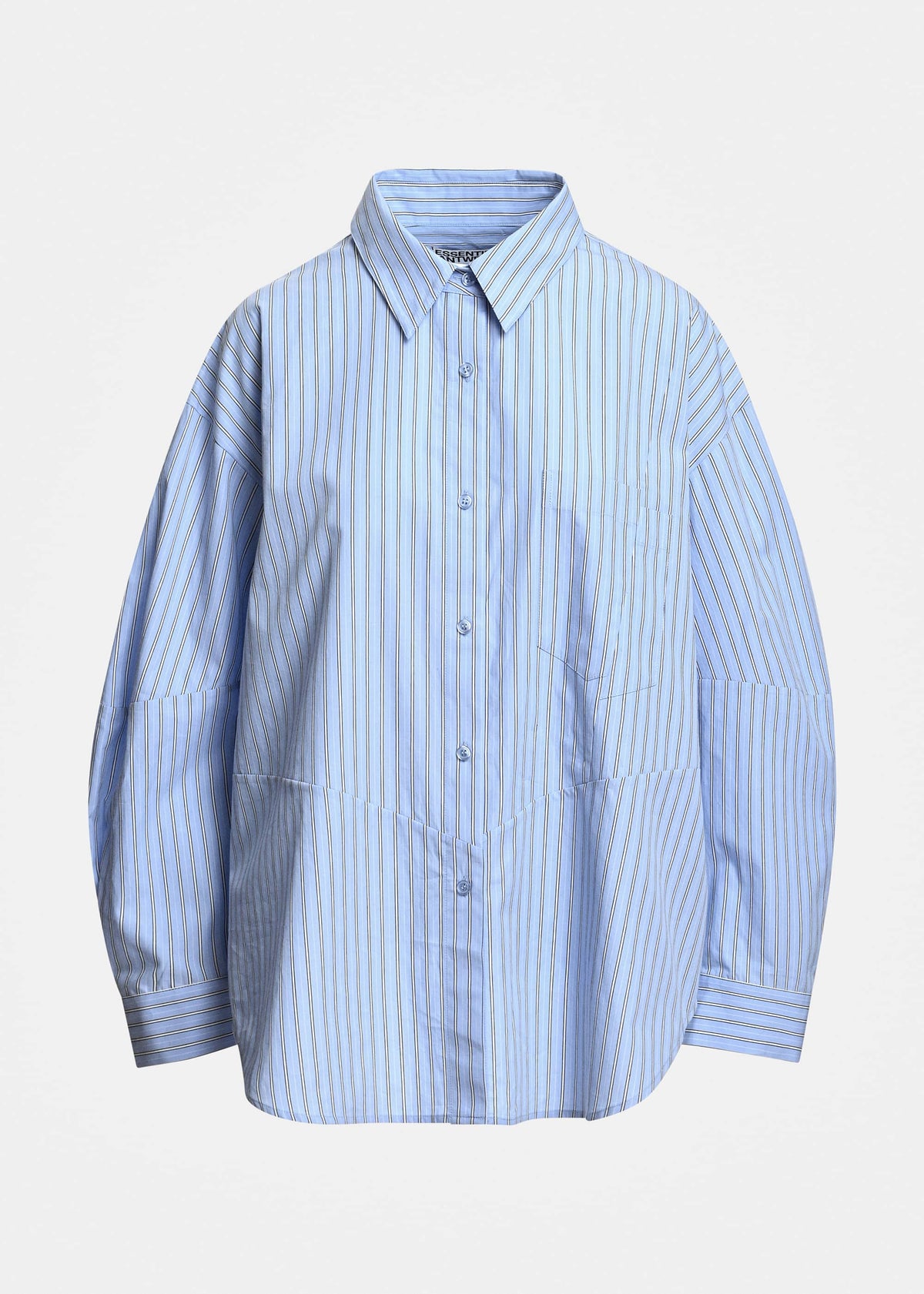 ESSENTIEL Antwerp KREATIVE OVERSIZED SHIRT- Rallas azul blanco